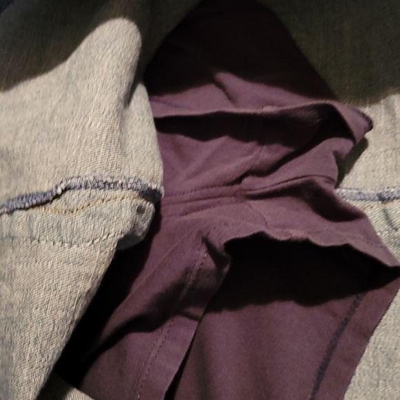 Justice Jeans Sequin Blue Denim Skirt Skort 14 Girls - Picture 6 of 8